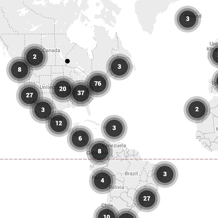 Fan location and demographic data