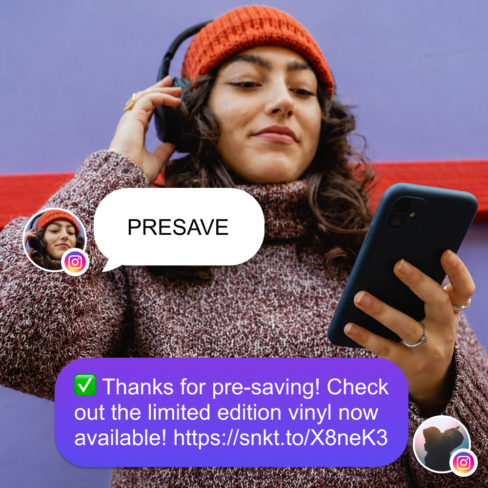text to pre-save on Spotify