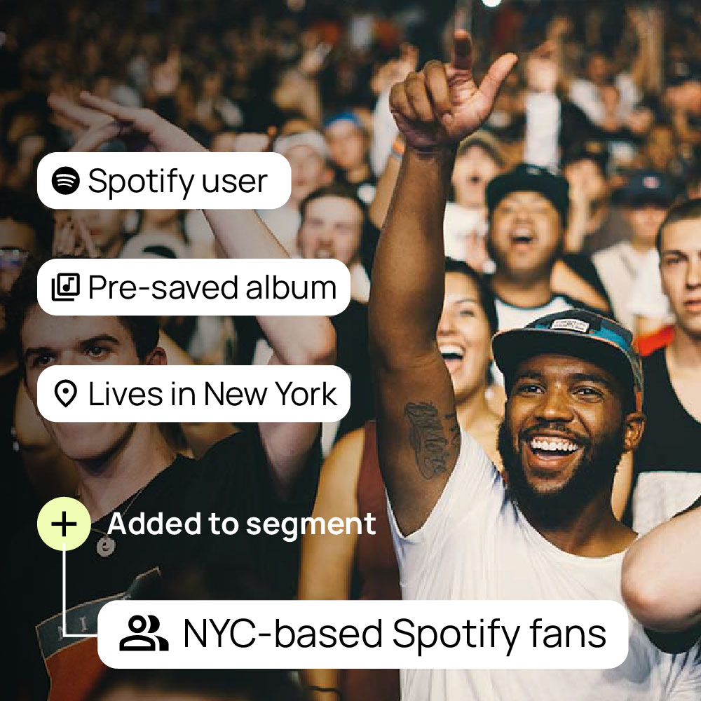 Audience segments for music SMS marketing